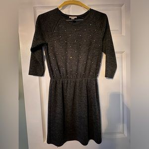 LOFT Petite grey sweater dress, XXSP.